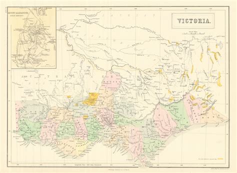 Victoria Australia Gold Rush Districts And Mount Alexander Gold Region