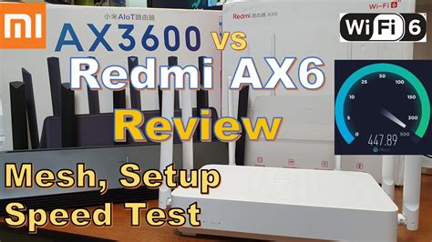 Xiaomi Redmi AX6 Wi-Fi 6 Router Review Compare VS Mi AX3600 & Mesh ...