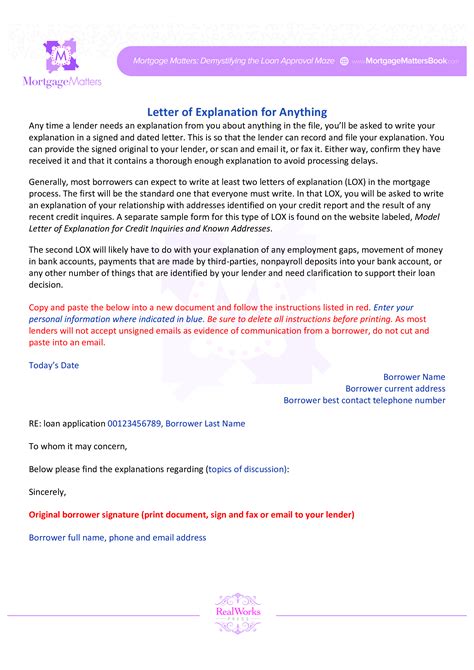 Late Payment Explanation Letter