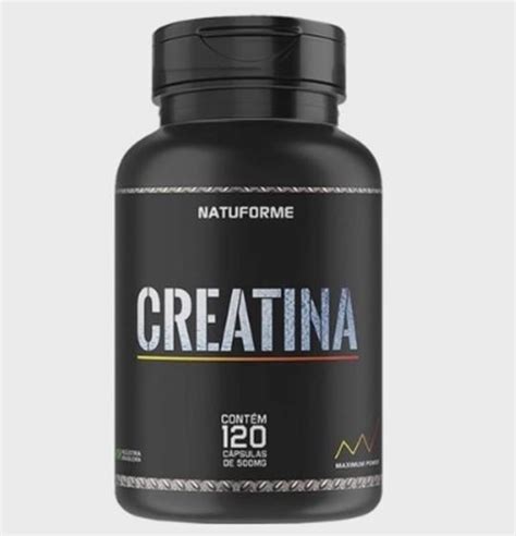 Creatina Monohidratada Pura 120 Cápsulas 500mg NATUFORME Creatina