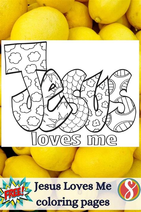 Jesus Loves Me Coloring Pages — Stevie Doodles