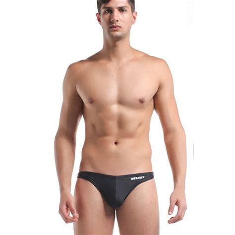 Buy A524 Desmiit Solid Sexy Men Swimsuits Brief