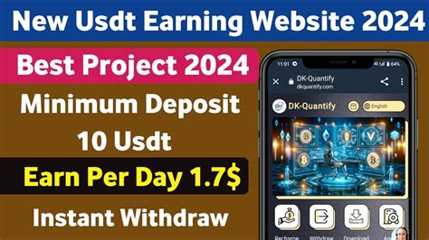 Dkquantif Mall New Usdt Earning Site Usdt Money Making Website