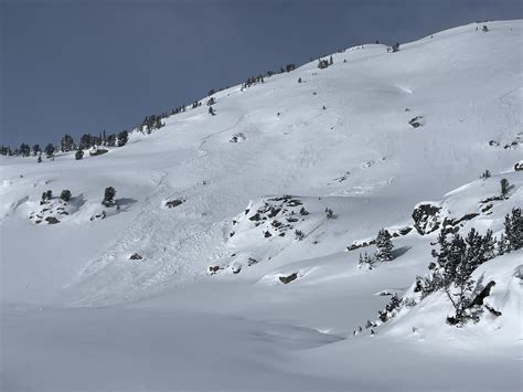 Natural Avalanche Near Goose Lake Gallatin National Forest Avalanche