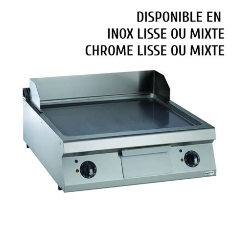 Plaque A Snacker Professionnelle 80 Cm Plancha Electrique Combisteel