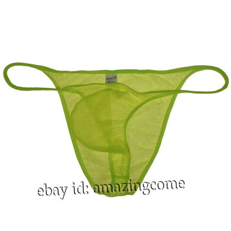 Men Hipster Brazilian Bikini Briefs Jacquard Lace Underwear Cheeky String Briefs Ebay