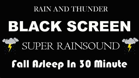 Sleep Instantly Within 30 Minutes Heavy Rain With Thunderstorm Rain