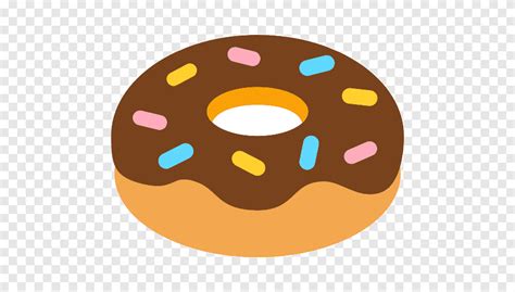 Donuts Emoji Food Sticker Text Messaging Emojis Orange Sms Png PNGEgg