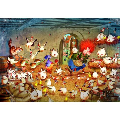 Puzzle Crazy Chicken Coop Grafika F Pieces Jigsaw Puzzles