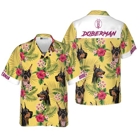 Doberman Pinscher Hawaiian Shirt - Unique Anime Apparel for Fans