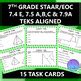 Th Grade Staar Eoc Teks Aligned Task Cards E A B C And A