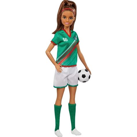 Barbie T Puedes Ser Lo Que Quieras Futbolista Con Camiseta Verde Y