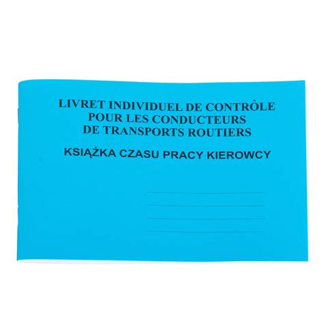 Książka czasu pracy kierowcy KONTROLLBUCH Książka czasu pracy kierowcy