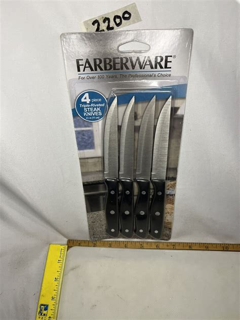 Farberware The Professionals Choice 4 Piece Steak Knife Set Triple