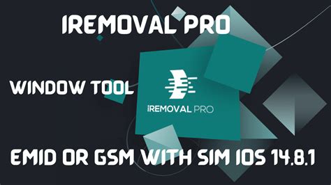 IREMOVAL PRO Tool Icloud Bypass With SIM Both MEID Or GSM Window Tool