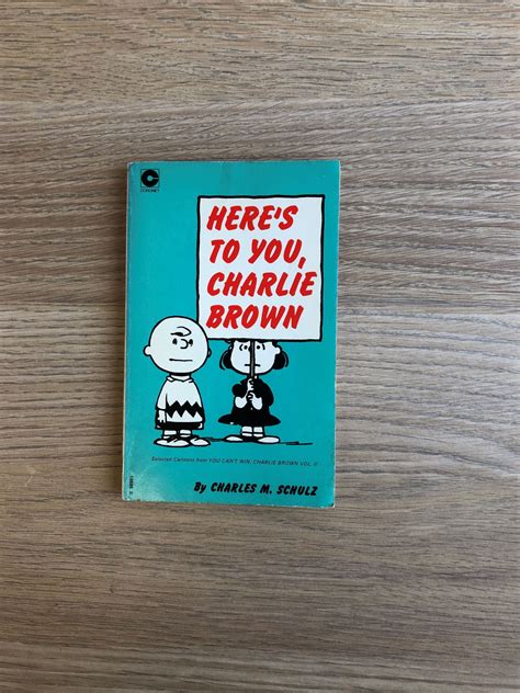 Vintage 1979 Snoopy Book Heres To You Charlie Etsy UK Cartoon