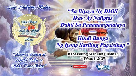 KBL SH EFESO S BIYAYA NG DIOS NALIGTAS DHIL S PANANAMPALATAYADI