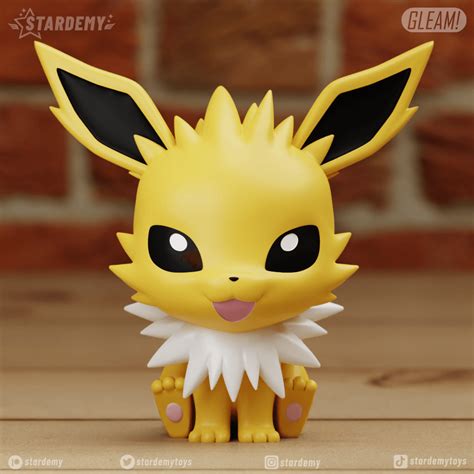 Archivo D Jolteon Chibi Modelos Facil De Imprimir Lindo Pokemon