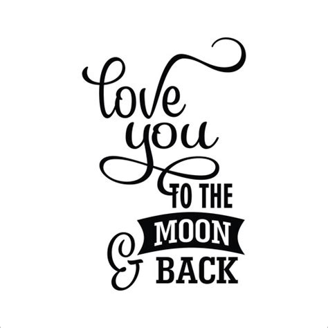 I Love You To The Moon And Back Vinyl Wall Decal Etsy