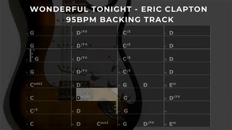 Wonderful Tonight Eric Clapton Backing Track Youtube