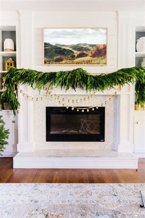 How To Hang Garland On A Mantel Jenna Kate At Home