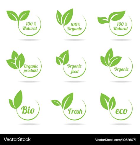 Ecology Icon Set Royalty Free Vector Image Vectorstock