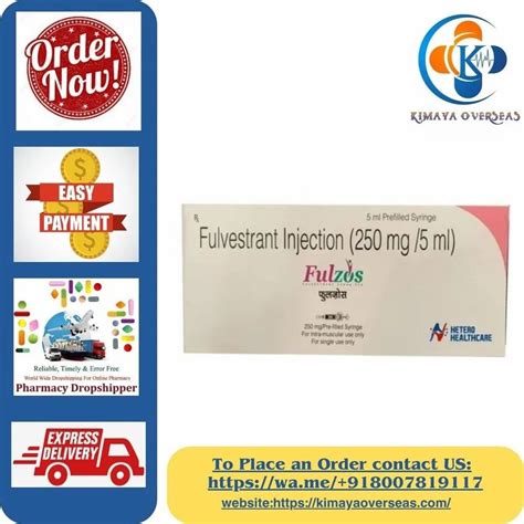 Inj Fulvestrant 250 Mg Fulzos At Rs 20000 Piece Faslodex In Nagpur