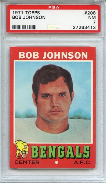 Lot Detail 1971 Topps 208 Bob Johnson Psa Nm 7