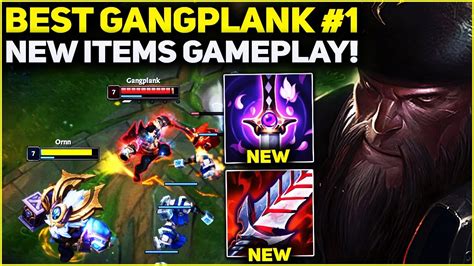 RANK 1 BEST GANGPLANK IN THE WORLD NEW ITEMS GAMEPLAY Season 13