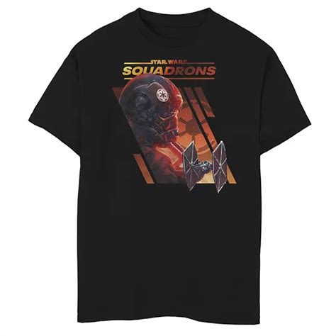 Boys 8 20 Star Wars Squadrons Galactic Empire Tie Fighter Panels Graphic Tee