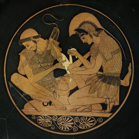 From Iliad Ix Achilles And Patroklos Kylix Tondo Achil Flickr