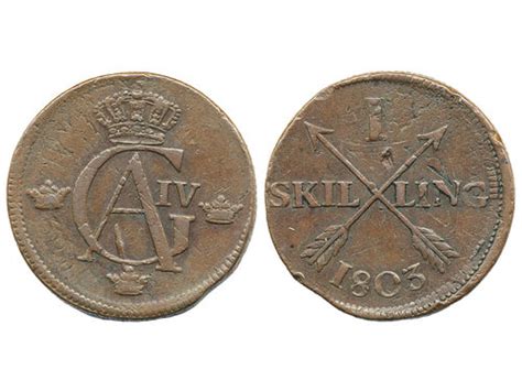 Lot 241 Mynt Sverige Gustav IV Adolf 17921809 Myntauktion 28