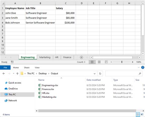 Python Split Excel Files