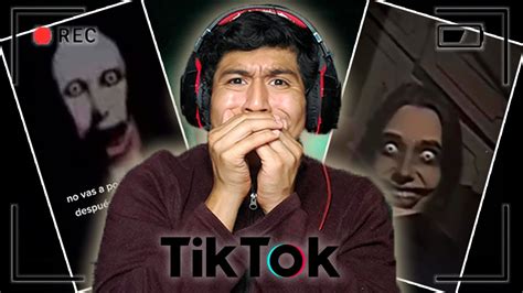 REACCIONANDO A TIKTOKS DE TERROR PARTE 1 YouTube