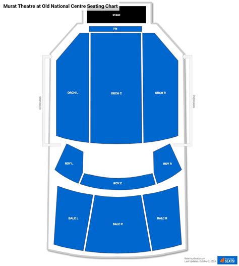 Old National Centre Murat Theatre Seating Chart | Portal.posgradount.edu.pe