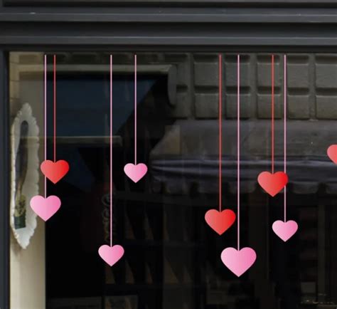 Sticker St Valentin Suspendu SV032 Pour Vitrine Comstickers