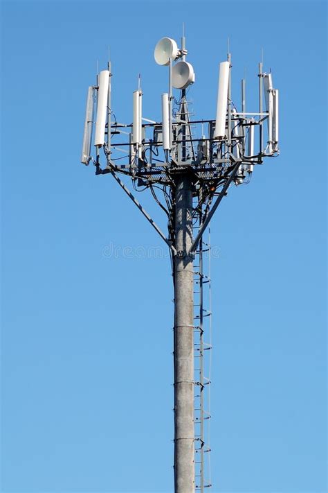 Microwave Antenna On Mtn Peak Stock Photo Image Of Closeup Internet