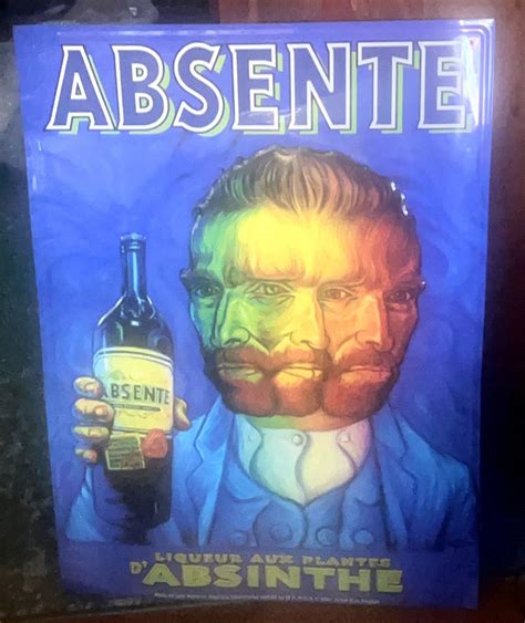 VINTAGE Metal Absente Absinthe Van Gogh Wall Art Etsy