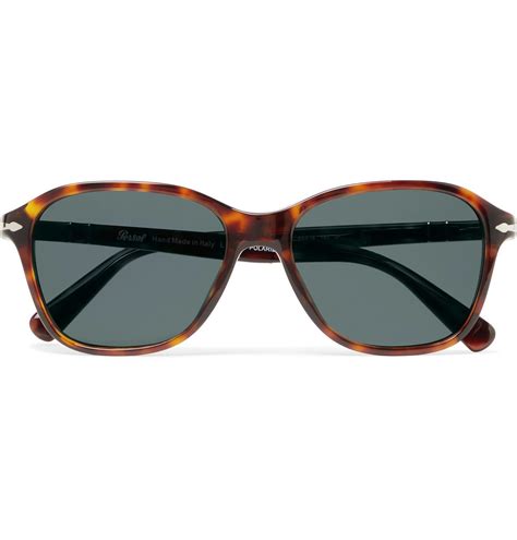 Persol Square Frame Acetate Sunglasses Tortoiseshell Persol