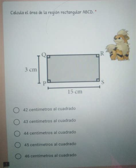 calcula el área de la región rectangular abcd me pueden ayudar por