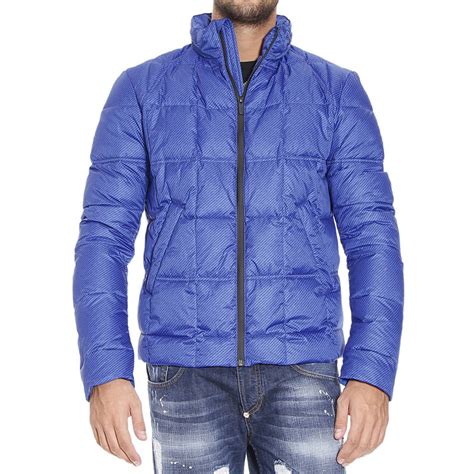 Fendi Down Jacket In Blue For Men Lyst