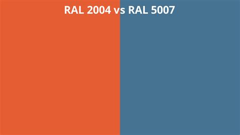 Ral 2004 Vs 5007 Ral Colour Chart Uk