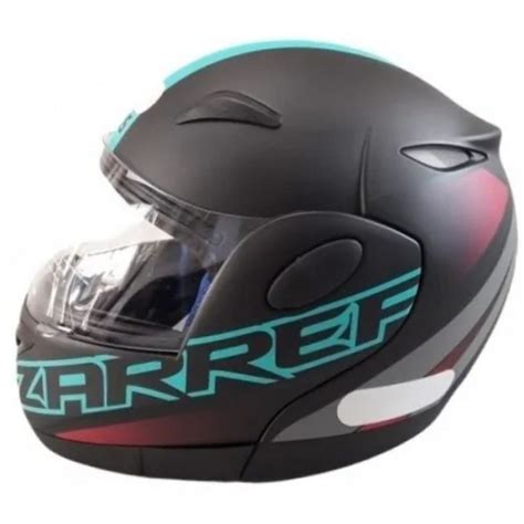 Capacete Taurus Articulado Zarref New Neon Preto Fosco Azul