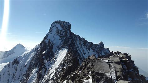 Aerial View of Mountain With Snow · Free Stock Photo