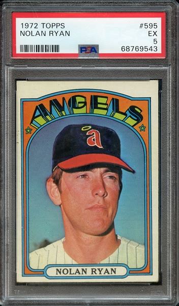 Lot Detail 1972 TOPPS 595 NOLAN RYAN PSA EX 5