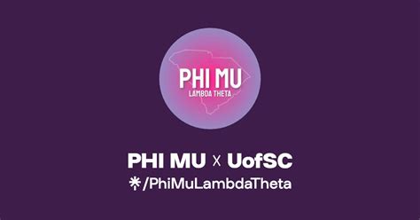 PHI MU UofSC Instagram Facebook TikTok Linktree