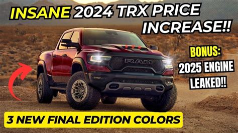 Ram Trx Final Editions And Insane New Price Increases Youtube