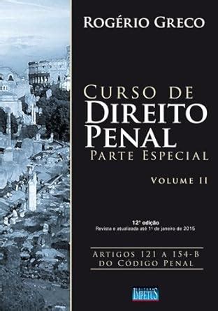 Curso De Direito Penal Parte Especial Volume II Amazon Br