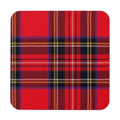 Royal Stewart Tartan Red Black Plaid Drink Coaster Zazzle Royal Stewart Tartan Stewart