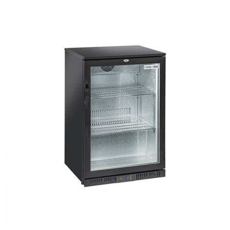 Undercounter Refrigerator 1 Glass Door 60cm Black From Piokit